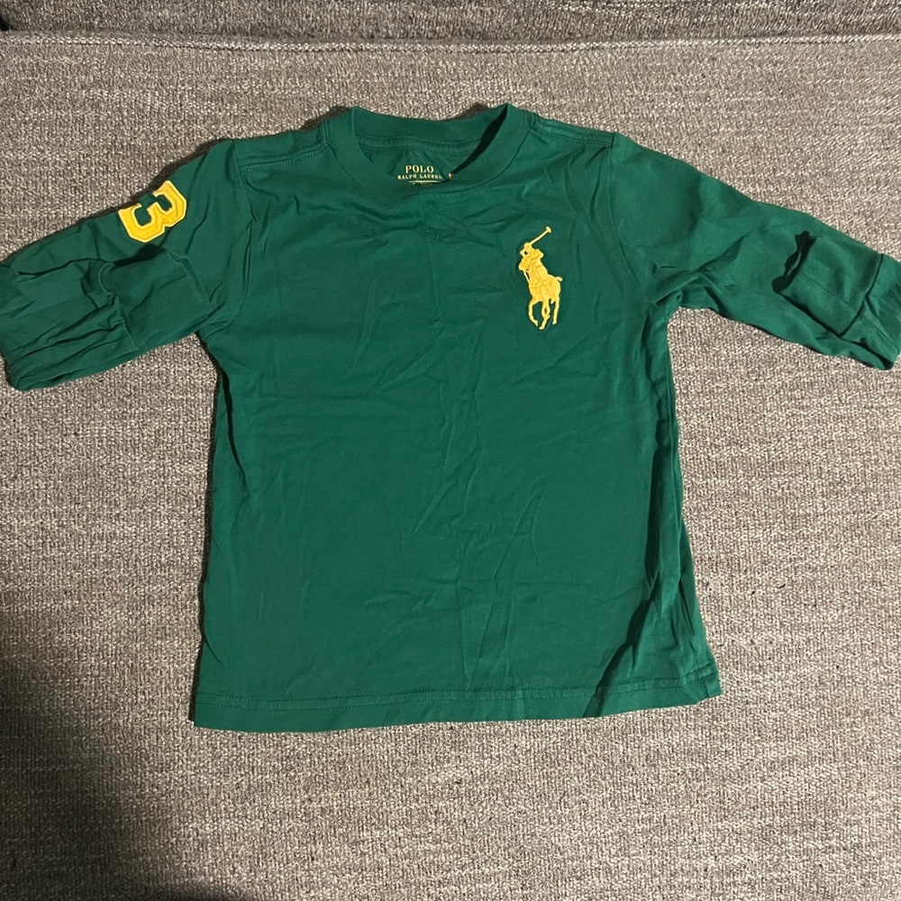 Polo by Ralph Lauren Kids Teal and Yellow Tee